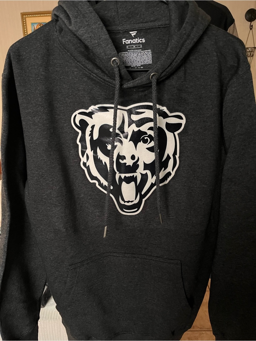 Chicago Bears Hoodie gray with white logo by Fanatics